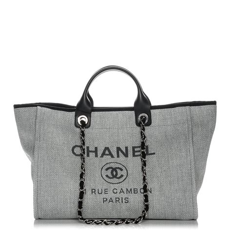 chanel deauville size|chanel large deauville shopping tote.